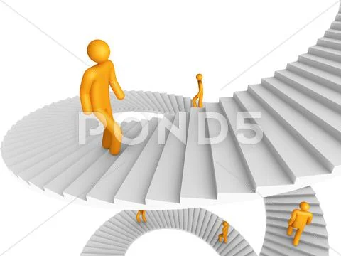 Ladder of success Stock Illustration
