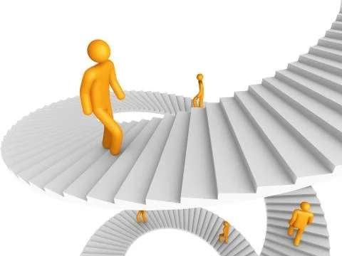 Ladder of success Stock Illustration