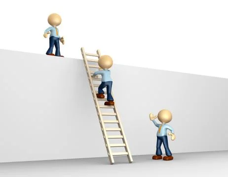 Ladder to success Illustrazione stock
