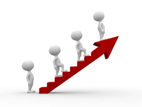 Ladder of success Illustrazione stock