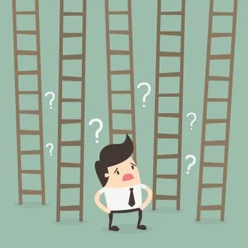 Ladder to success Stock Illustration