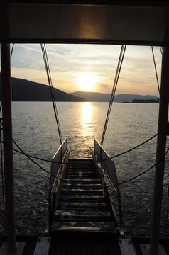 Ladder to the sunset Stock Photos