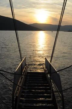 The ladder to the sunset Stock Photos