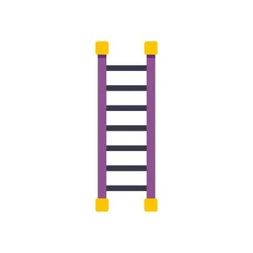 Ladder symbolizing growth progress and reaching goals Ilustración de archivo