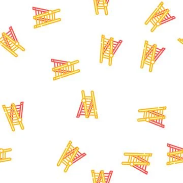 Ladder tool color icon vector isolated illustration Illustrazione stock