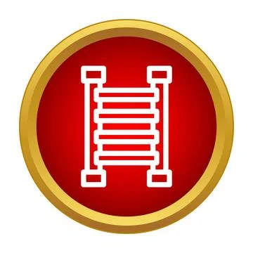 Ladder tool icon representing career progress Ilustración de archivo