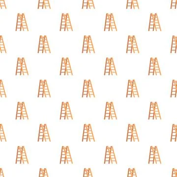 Ladder tool pattern creating a repetitive background illustration Stock Illustration