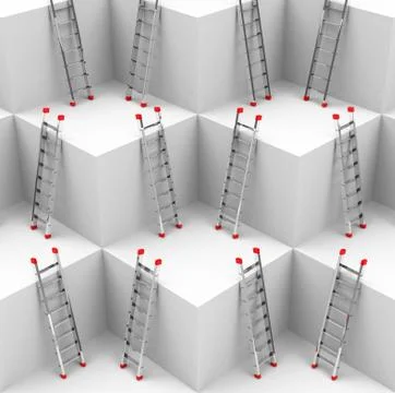 The ladders Stock Illustration