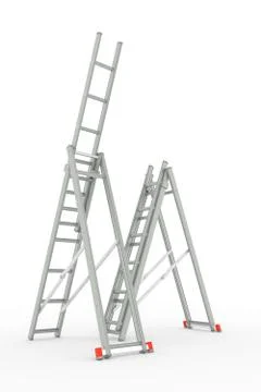 Ladders isolated Stock Illustration