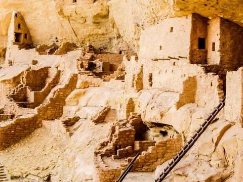 Ladders through time Foto stock