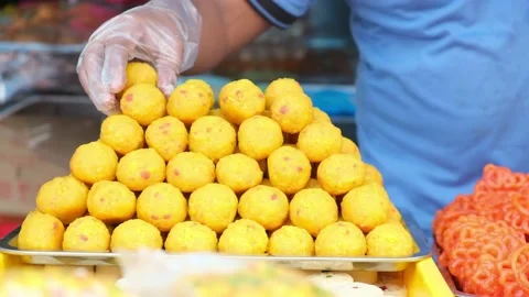 Laddu for Deepavali Stock Footage 142720467