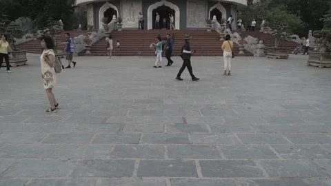 Laddy Buddha in Son Tra Danang Stock Footage 109211731