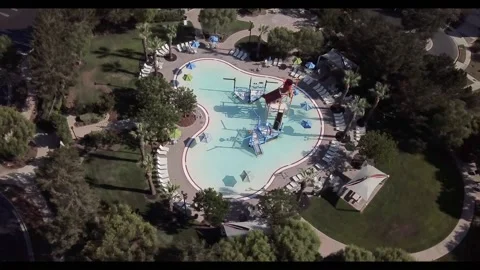 Ladera Aquatic Park in California Stock Footage 160809727
