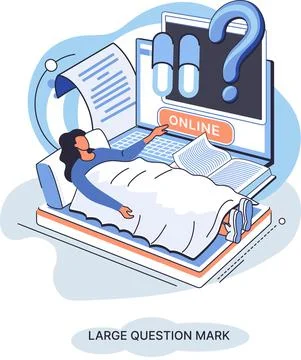 Ladge question mark. Problem and solution concept metaphor. Ask questions. FAQ Stock Illustration