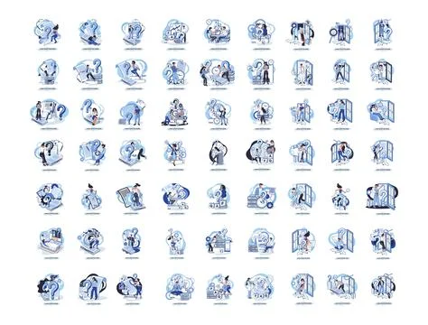 Ladge question mark. Problem and solution concept metaphor. Ask questions. FAQ Stock Illustration