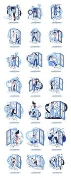 Ladge question mark. Problem and solution concept metaphor. Ask questions. FAQ イラスト素材