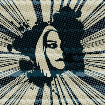 Ladies on the beach Stock Illustration