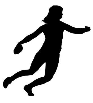 Ladies discus thrower Stock Illustration