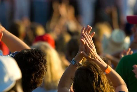 Ladies hands clapping Stock Photos