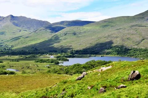 " Ladies View" in Killarney National Park, Ireland. Stock Photos