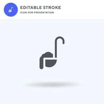 Ladle icon vector, filled flat sign, solid pictogram isolated on white, logo  Stock Illustration