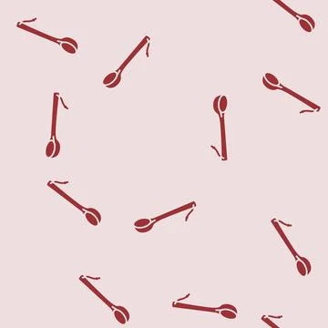 Ladle sauna glyph seamless pattern Illustrazione stock