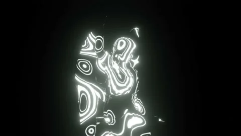 Lady Angel Sculpture With Abstract Loop Neon Texture Stock Footage 220796294