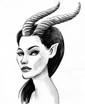 Lady antelope Illustrazione stock