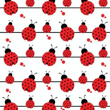 Lady Bug Background Ilustración de archivo