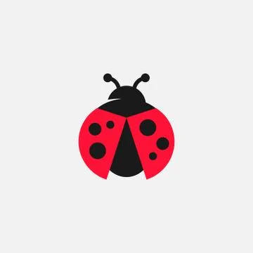 Lady Bug Icon Illustration Illustrazione stock