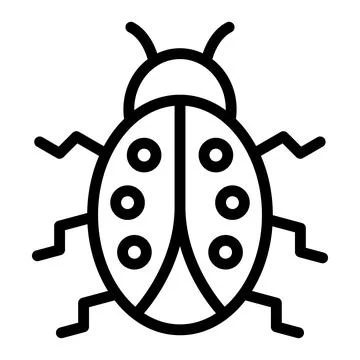Lady bug Vector Icon Design Illustration Stock Illustration