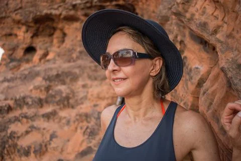Lady at Chapada da Mesas Stock Photos