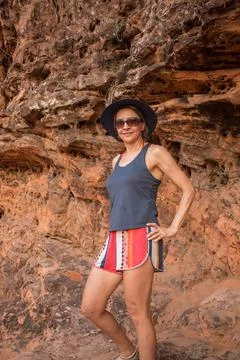 Lady at Chapada da Mesas Stock Photos