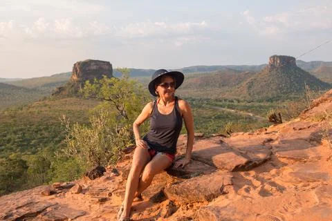 Lady at Chapada da Mesas Stock Photos