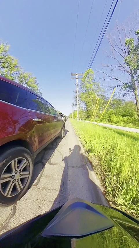 Lady Cut Me Off So I Broke Her Mirrors, Ann Arbor, Minnesota, USA - 16 May 2025 Stock Footage 310022701