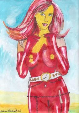 Lady Dynamite Stock Illustration