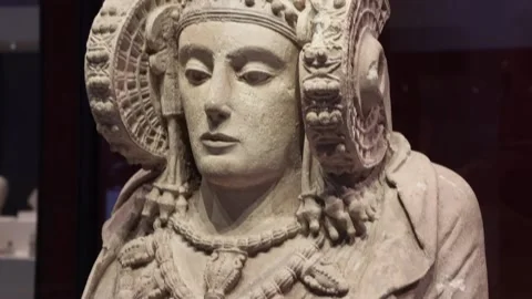 Lady of Elche marks 85 years since it returned to Spain, Madrid, ES - 12 Feb 202 Stock Footage 328705047