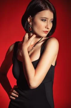 Lady elegant Foto stock