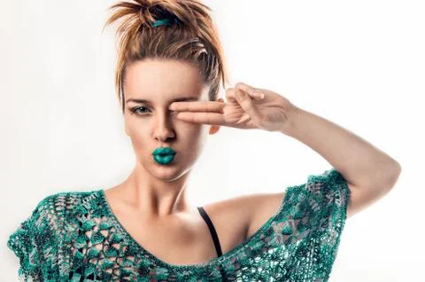 Lady elegant Foto stock