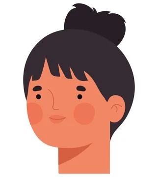 Lady face design Stock Illustration