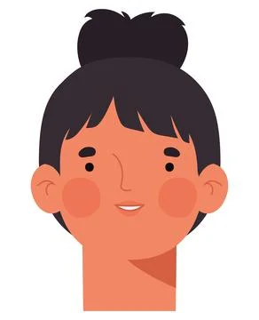 Lady face illustration Stock Illustration