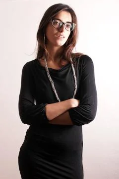 Lady with glasses Stock Photos