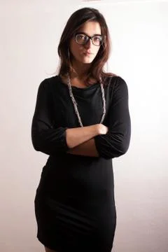 Lady with glasses Stock Photos