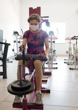 Lady at Gym Stock Photos