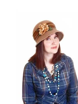 Lady with hat. Stock Photos