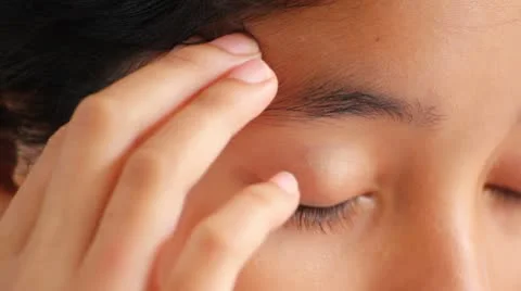 Lady With Headache Video stock 10743787