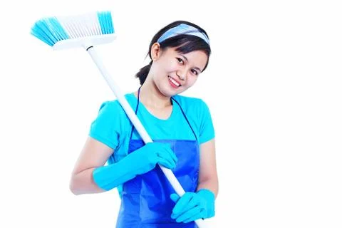 Lady housekeeper Stock Photos