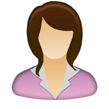 Lady isolated icon Stock Illustration