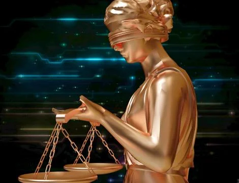 Lady of justice Stock-Illustration