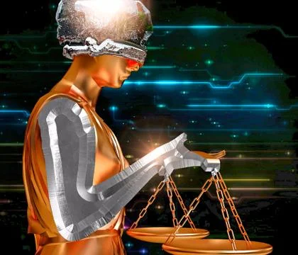 Lady of justice Stock Illustration